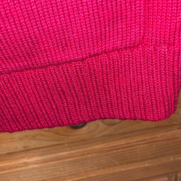 AUTHENTIC RALPH LAUREN CLASSIC RED BUTTON DOWN SWEATER SZ L - Picture 8 of 13